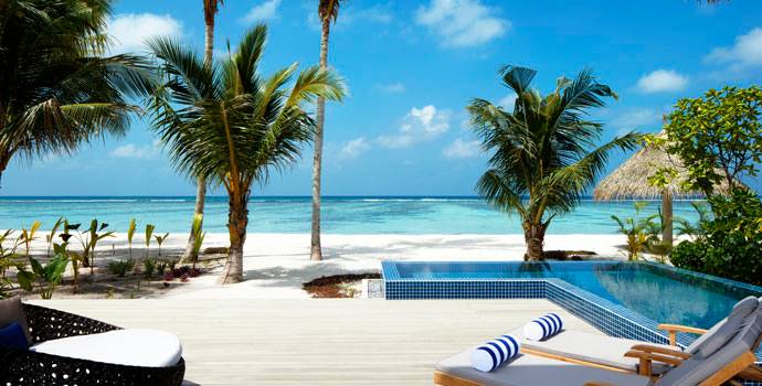 Pool, 2 Bedroom Family Beach Villa with Private Pool, Radisson Blu Resort Maldives