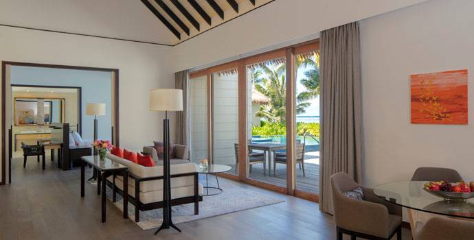 3 Bedroom Beach Suite Villa with Private Pool, Radisson Blu Resort Maldives