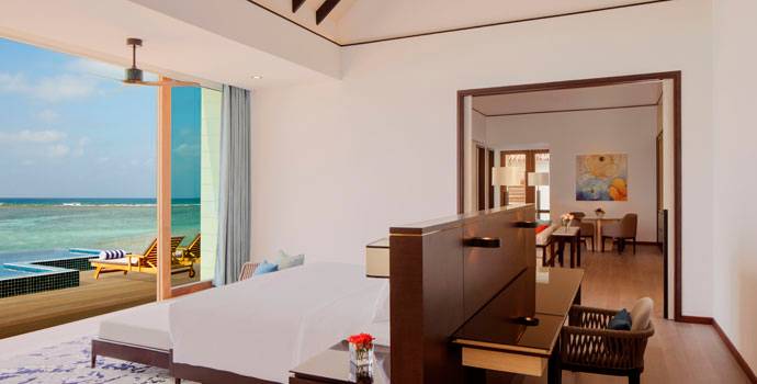 3 Bedroom Overwater Villa with Private Pool, Radisson Blu Resort Maldives