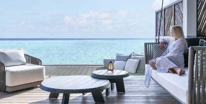 Sunset Family Water Villa with Pool, Four Seasons Resort Maldives at Landaa Giraavaru