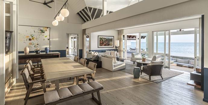 Sunset Three-Bedroom Water Suite,  Four Seasons Resort Maldives at Landaa Giraavaru