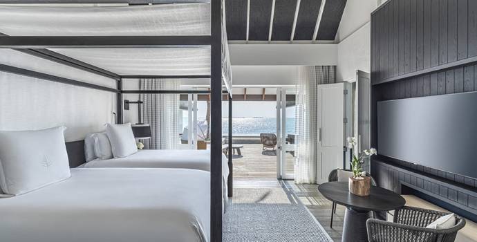 Sunrise Three-Bedroom Water Suite,  Four Seasons Resort Maldives at Landaa Giraavaru