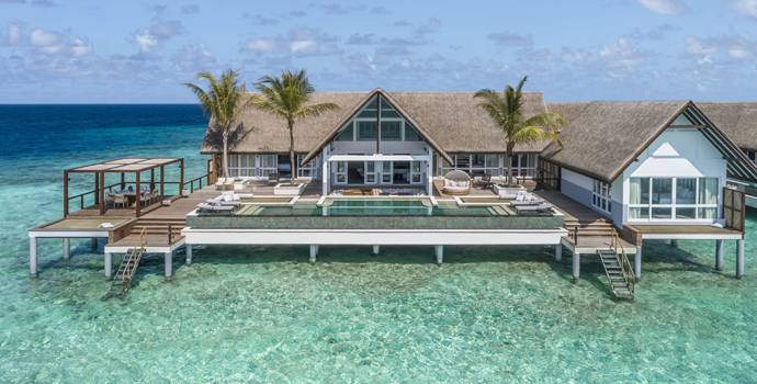 Sunrise Three-Bedroom Water Suite,  Four Seasons Resort Maldives at Landaa Giraavaru