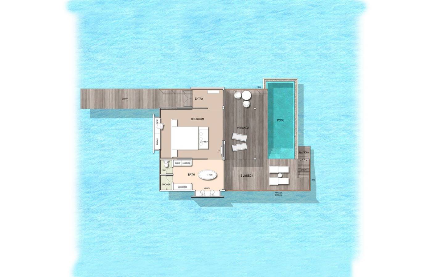 Water Villa with Pool