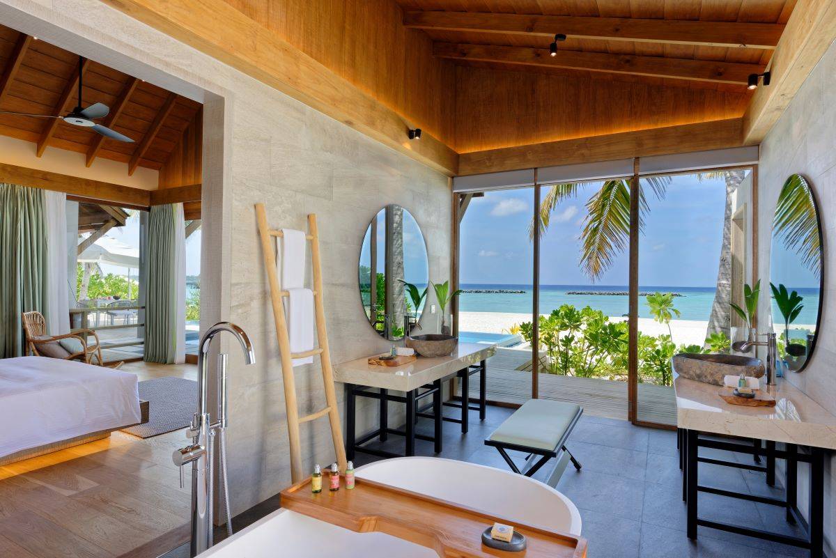 Emerald Faarufushi Resort & Spa, Malediven, Presidential Beach Villa, Badezimmer