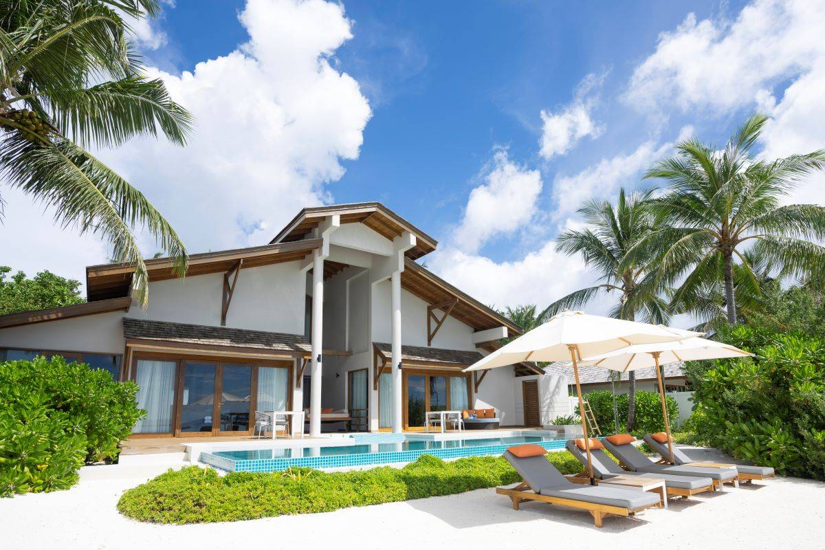 Emerald Faarufushi Resort & Spa, Malediven, Presidential Beach Villa, Außenbereich