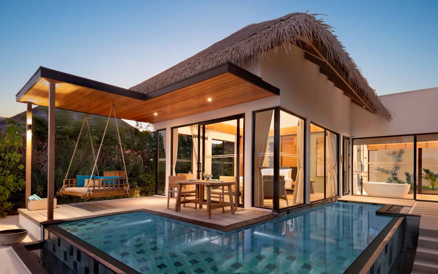 Hilton Maldives Amingiri, One Bedroom Beach Pool Villa, Pool