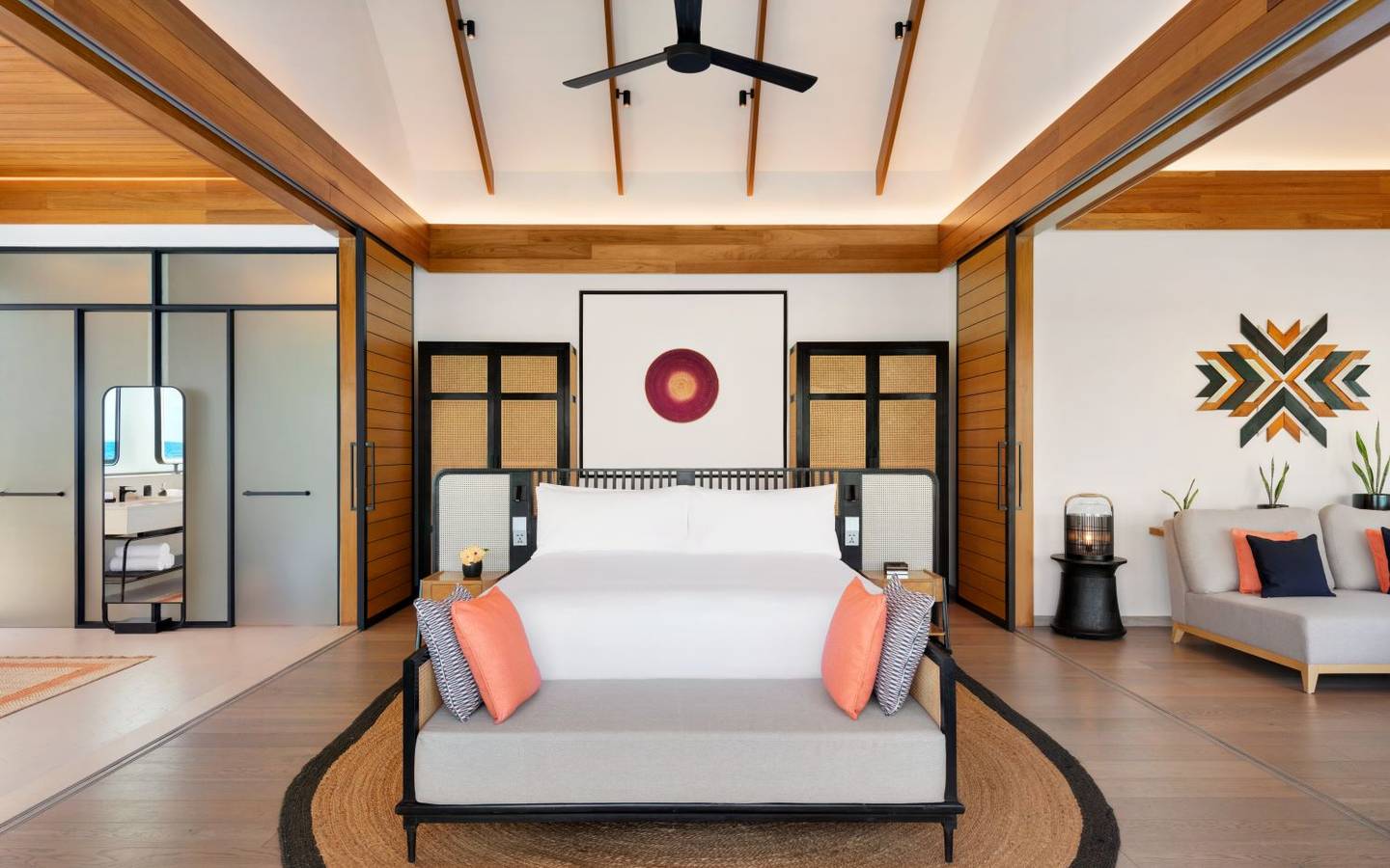 Hilton Maldives Amingiri, One Bedroom Overwater Suite with Pool, Schlafen