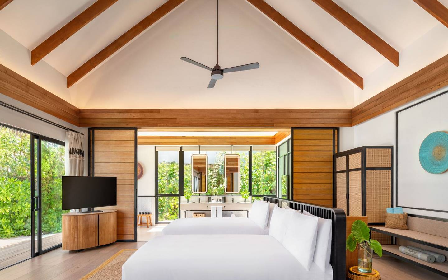 Hilton Maldives Amingiri, Two Bedroom Beach Pool Villa, Twin Bett