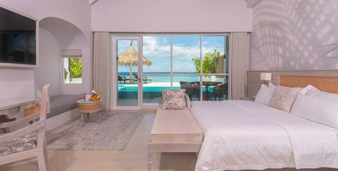 Wohnen, Sunrise Beach Pool Villa, Malahini Kuda Bandos