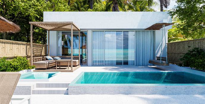 Sunset Beach Pool Suite, Malahini Kuda Bandos