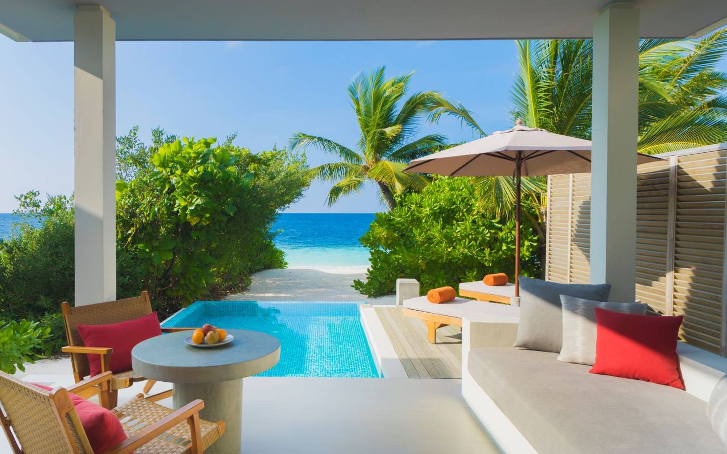 Beach Villa mit Pool