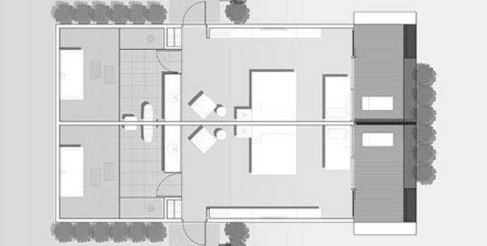 Grundriss, Beach Villa, Lily Beach Resort & SPA