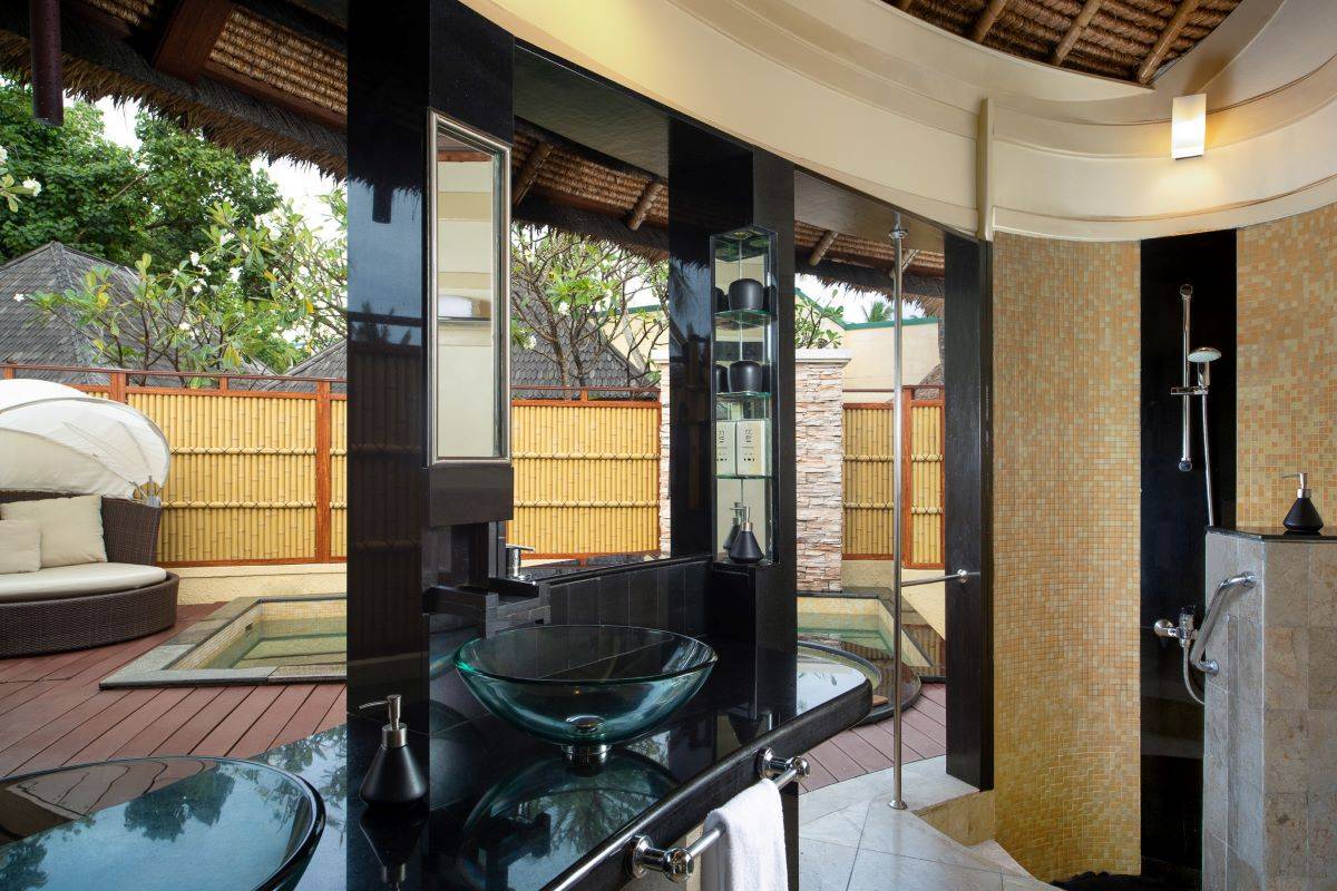 Banyan Tree Vabbinfaru, Oceanview Pool Villa, Badezimmer