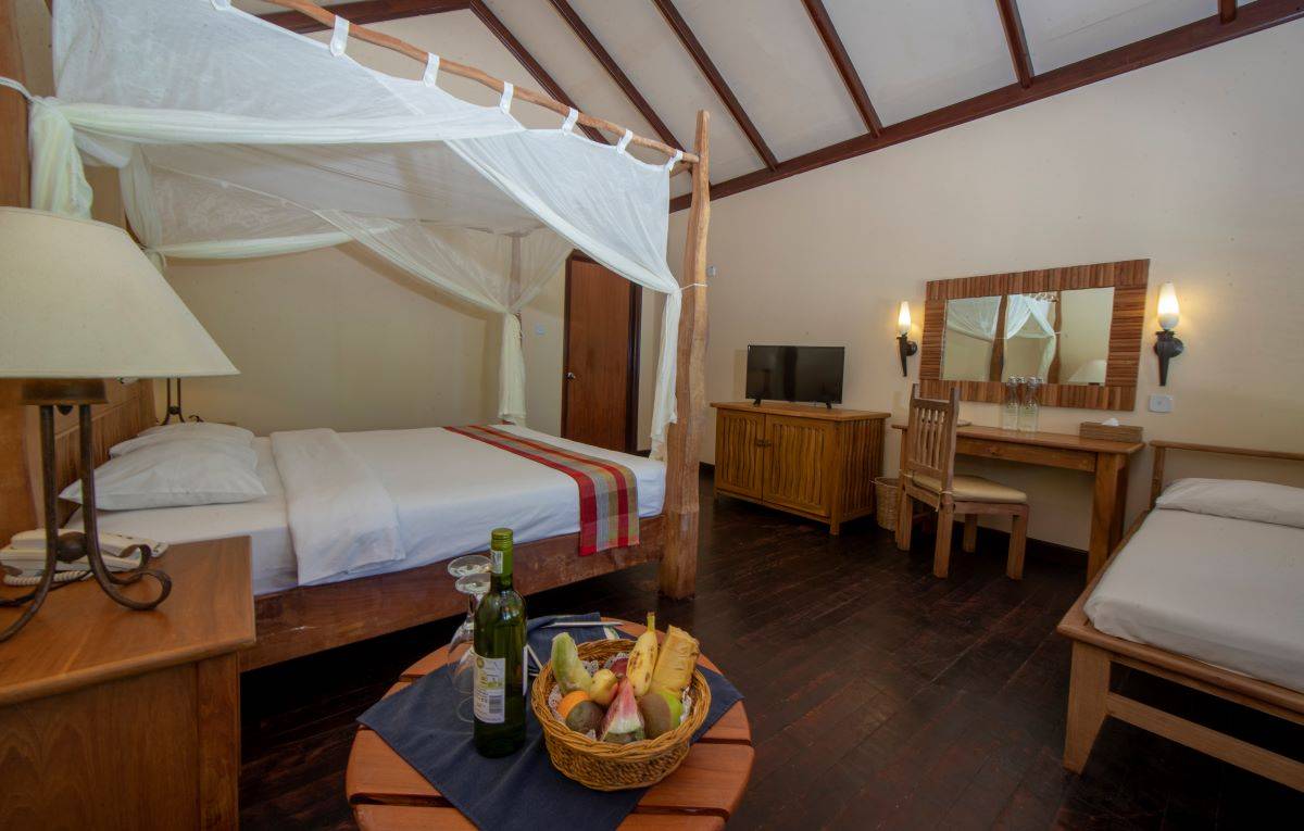 Filitheyo Island Resort, Superior Villa, Schlafzimmer mit 2 Betten