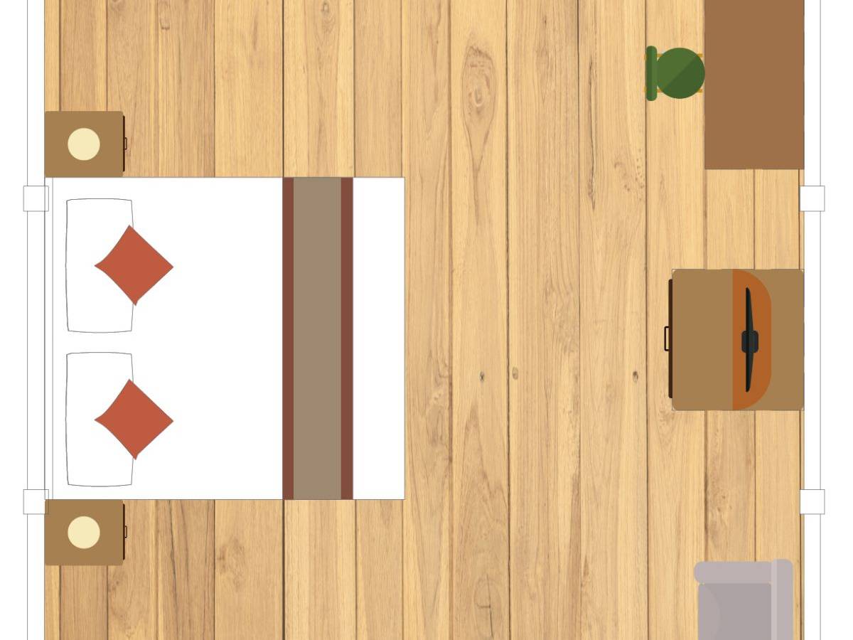 Filitheyo Island Resort, Deluxe Villa, Grundriss