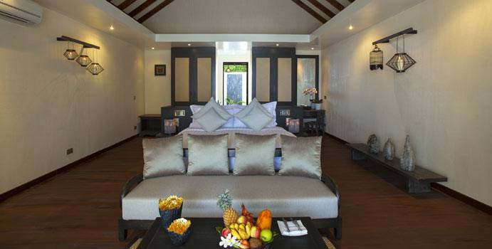 Wohnen, Sunset Beach Villa, Atmosphere Kanifushi Maldives 