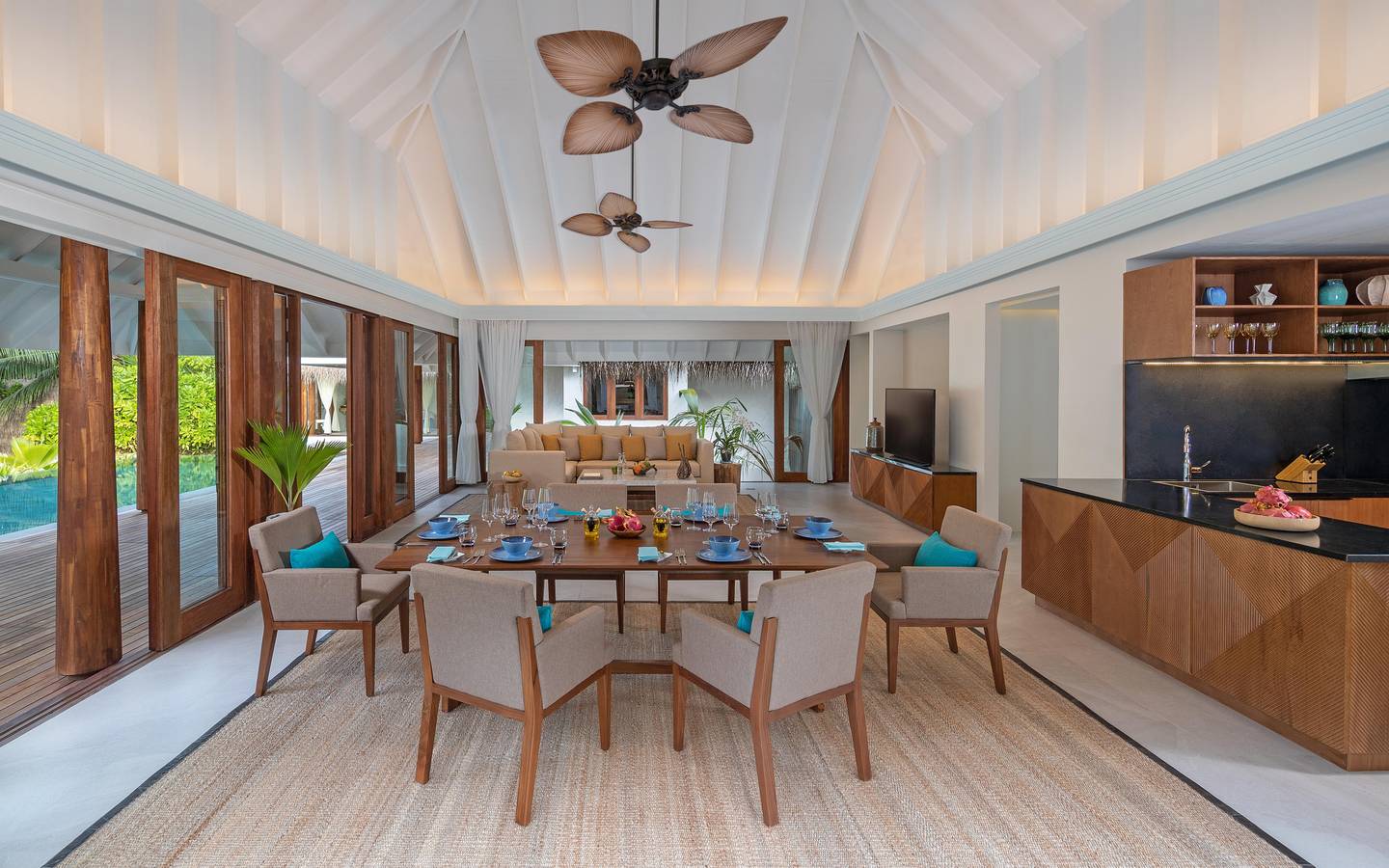 Anantara Kihavah - Two Bedroom Beach Pool Residence Wohnen