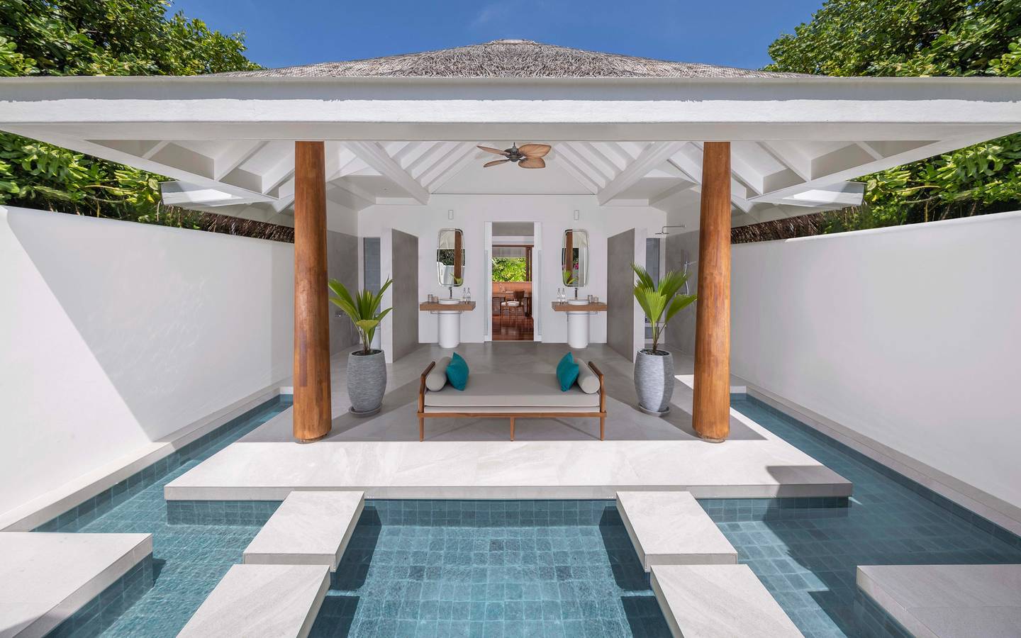 Anantara Kihavah - Two Bedroom Beach Pool Residence Badezimmer3