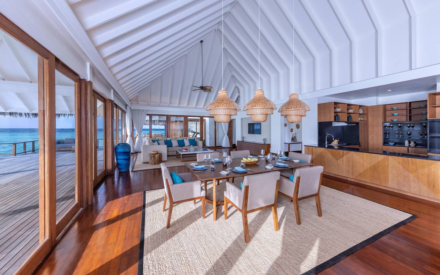 Anantara Kihavah - Pool View Two Bedroom Beach Pool Residence Dinner