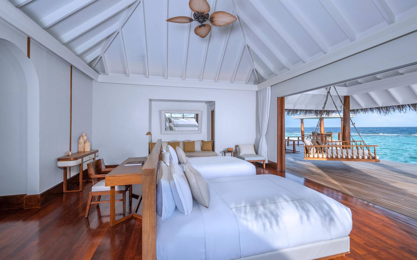 Anantara Kihavah - Pool View Two Bedroom Beach Pool Residence Schlafen