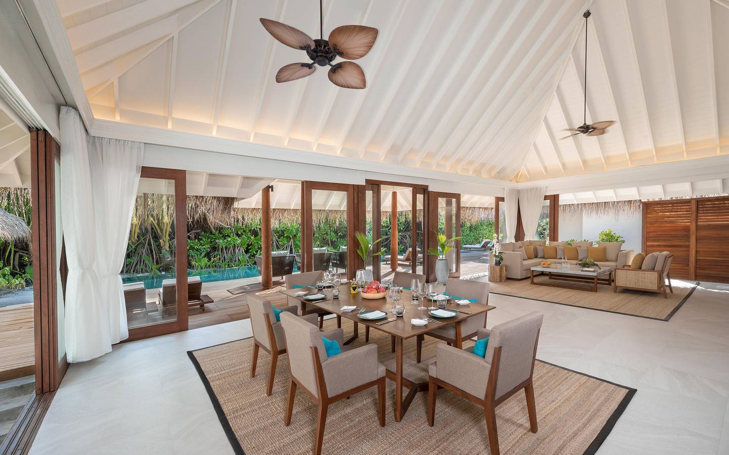 Anantara Kihavah - Exterior View Three Bedroom Beach Pool Residence wohnen 2