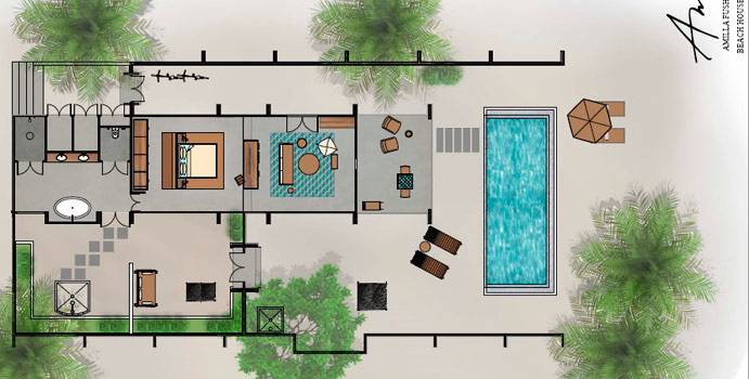 Beach Pool Villa 1-Bedroom, Amilla Fushi, Malediven