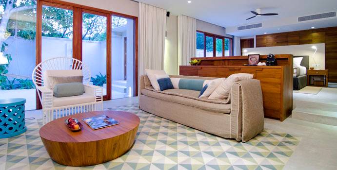 Wohnen, 600qm Beach House, Amilla Fushi, Malediven