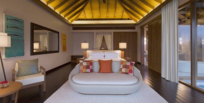 Ocean Pool Bungalow, Schlafen | Anantara Veli Maldives Resort