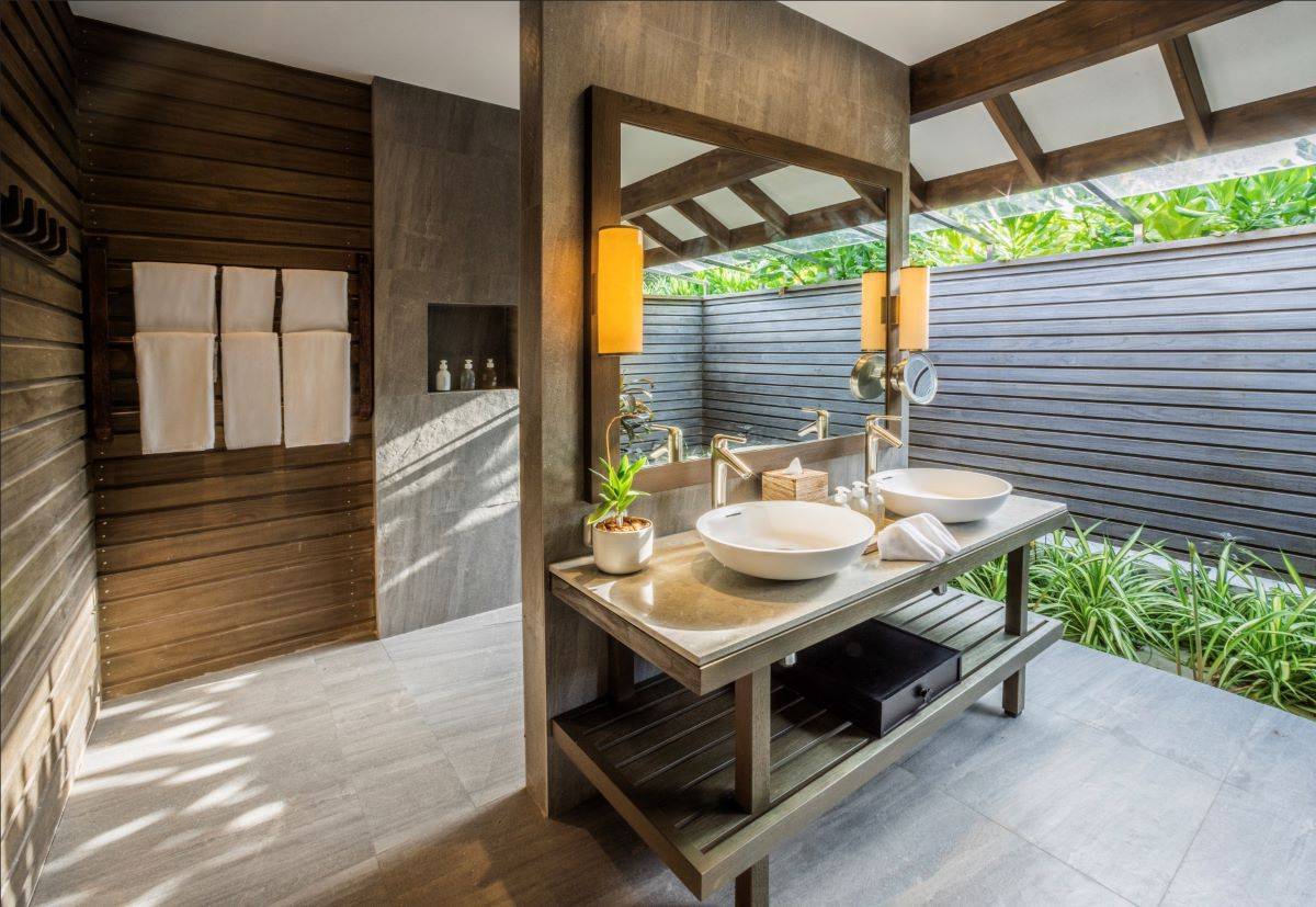 Jawakara Isalnds Maldives, Malediven, Mabin Beach Pool Villa, Badezimmer