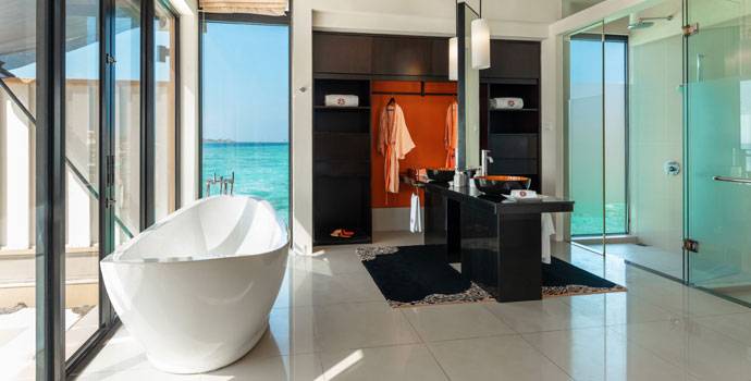 Badezimmer, InOcean Pool Villa, Angsana Velavaru