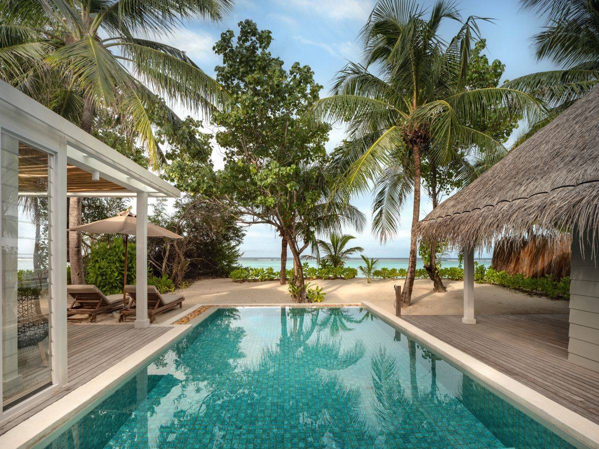 Six Senses Kanuhura, Deluxe Beach Villa Suite with Pool, Pool