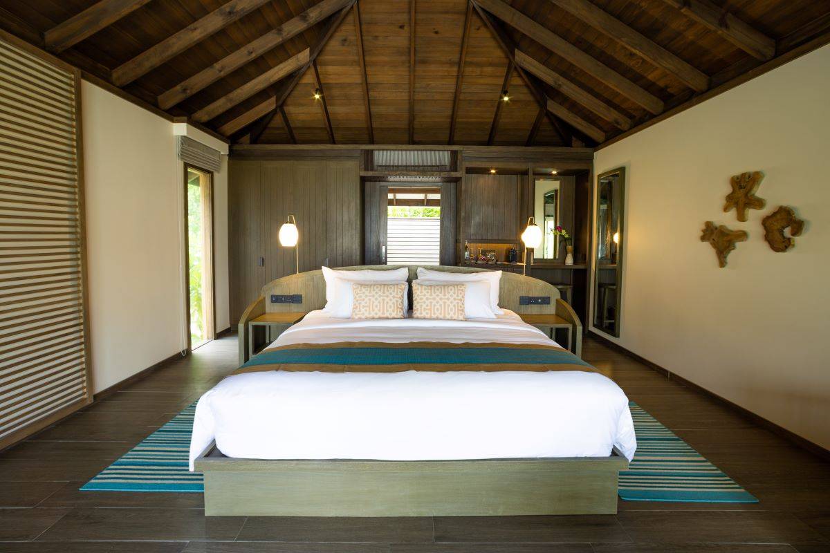 Jawakara Isalnds Maldives, Malediven, Mabin Beach Pool Villa, Schlafzimmer