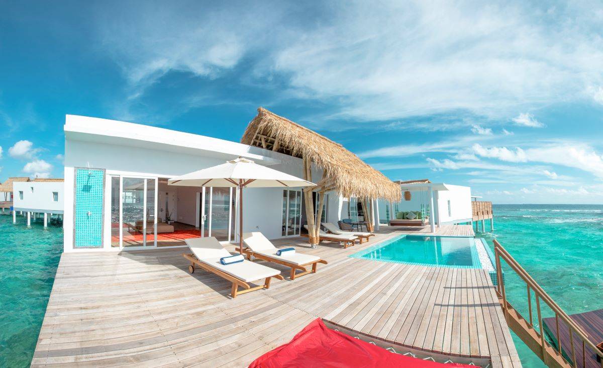 Emerlad Maldives Resort & Spa, Malediven, Superior Water Villa with Pool, Terrasse