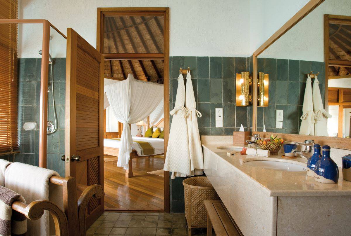 Coco Palm Dhuni Kolhu, Malediven, Sunset Lagoon Villa, Badezimmer