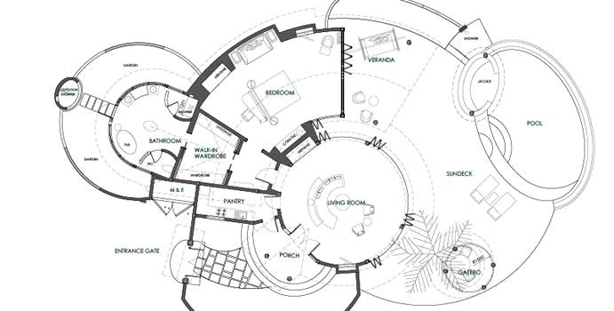 Beach Residence Grundriss | Milaidhoo Island, Malediven
