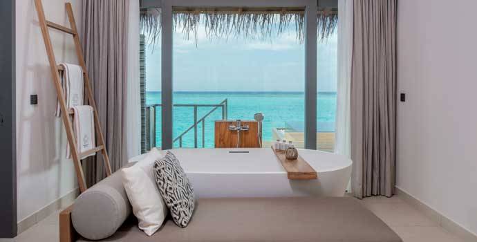 Aussicht, Over Water Pool Villa, Vakkaru Maldives