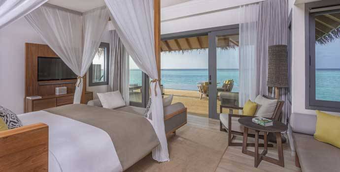 Wohnen, Over Water Family Pool Villa, Vakkaru Maldives