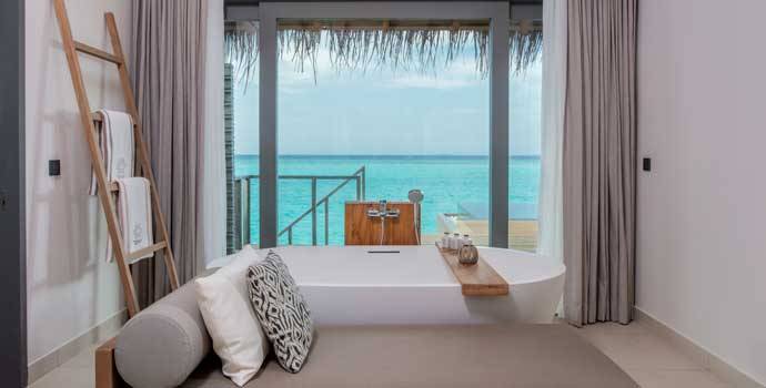 Aussicht, Over Water Family Pool Villa, Vakkaru Maldives