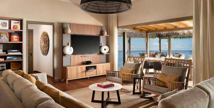 Wohnzimmer, The Vakkaru Over Water Residence, Vakkaru Maldives