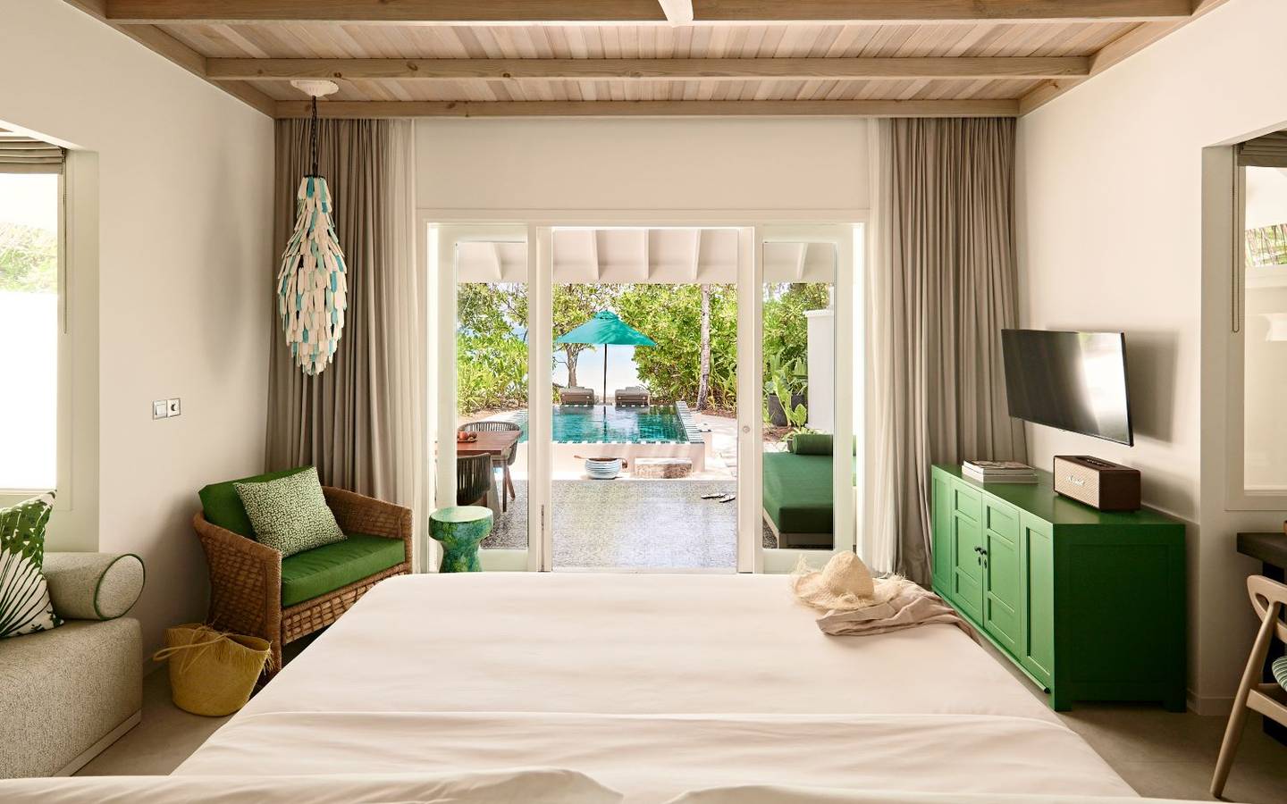 Seaside Finolhu, Baa Atoll, Maldives, Beach Pool Villa, Ausblick