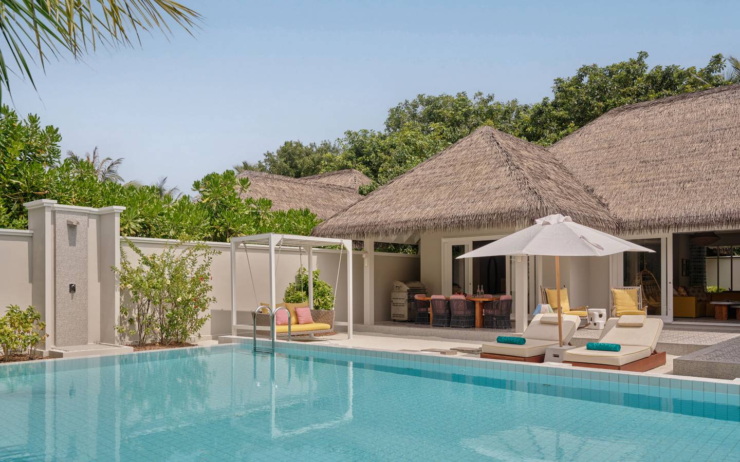 Seaside Finolhu_Two Bedroom Beach Pool Villa_Pool Terrace Area