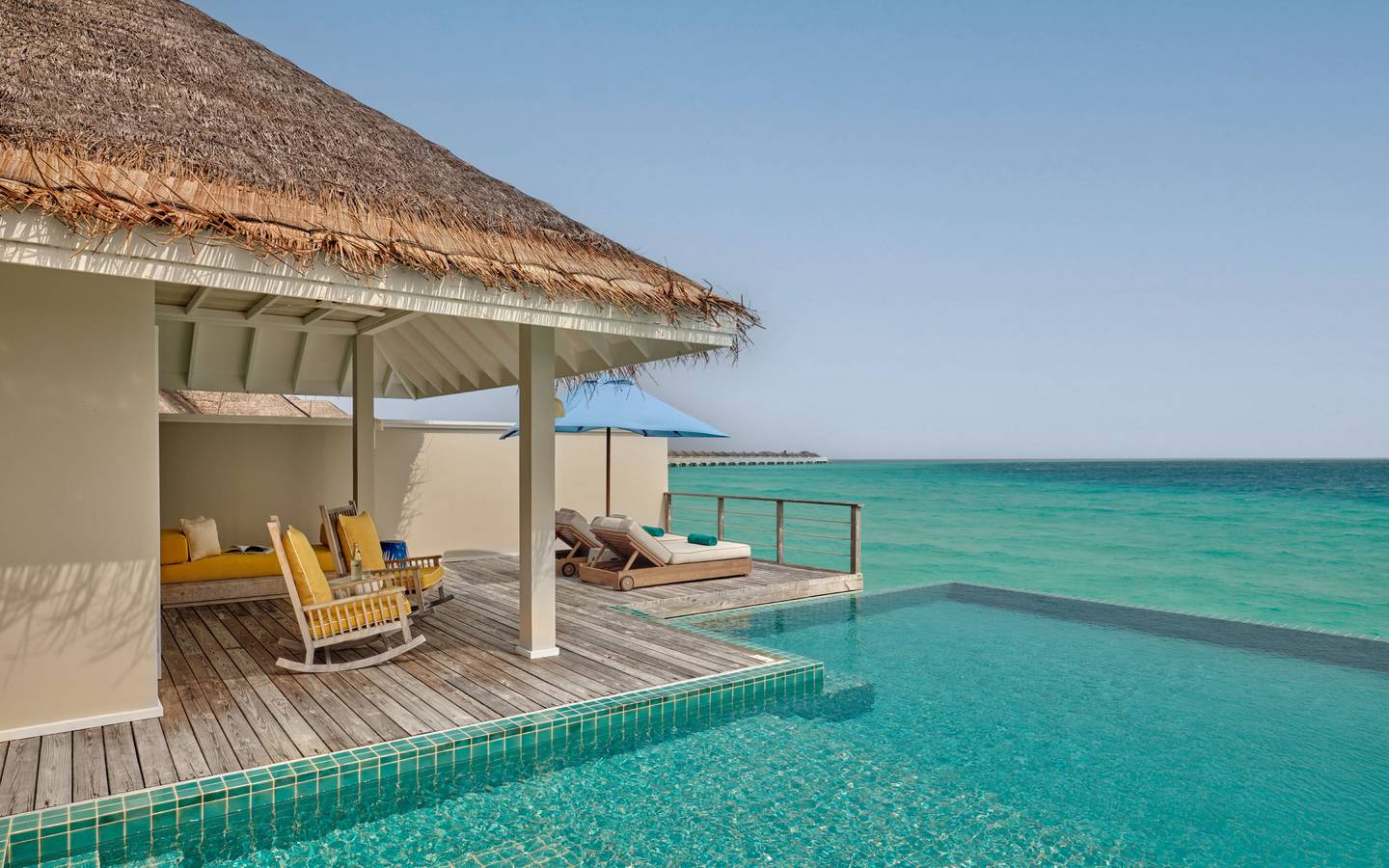 Seaside Finolhu_Two Bedroom Water Villa With Pool_Pool Deck Area