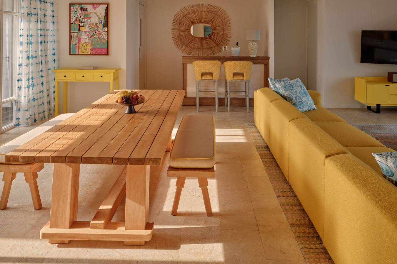 Seaside Finolhu_Two Bedroom Water Villa with Pool_Living and Pool Deck Area