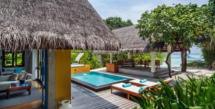 Oceanfront Bungalow mit Pool, Four Seasons Resort Maldives