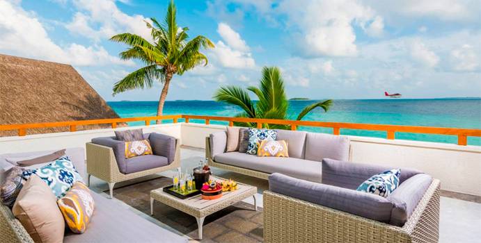 Terrasse, Three Bedroom Laanda Estate, Four Seasons Resort Maldives