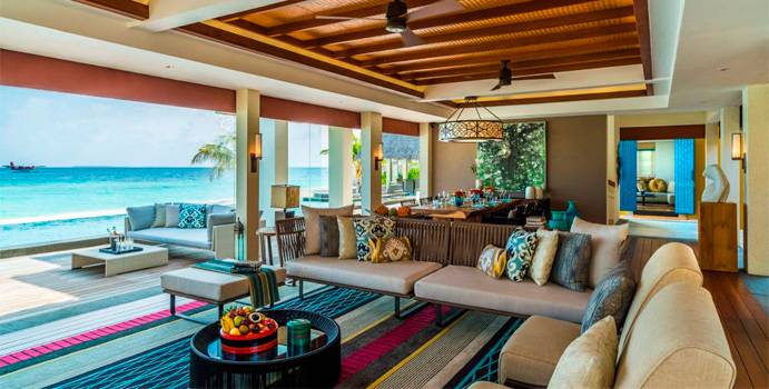 Wohnen, Three Bedroom Laanda Estate, Four Seasons Resort Maldives