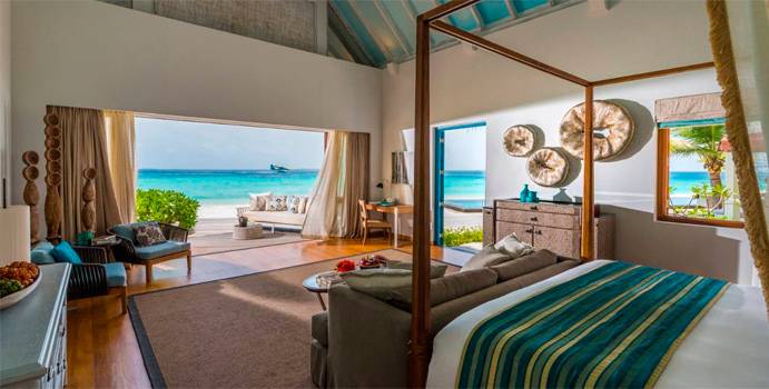 Schlafen, Three Bedroom Laanda Estate, Four Seasons Resort Maldives