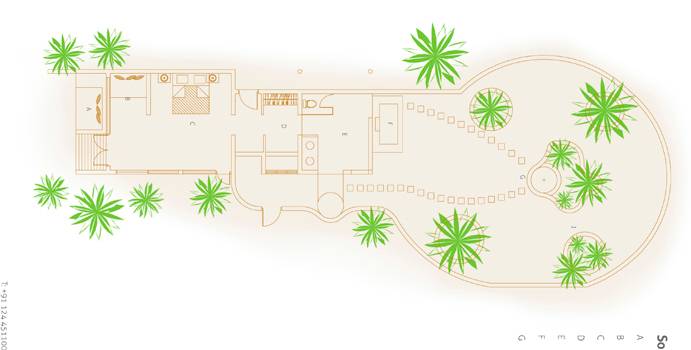 Grundriss, Soneva Fushi Villa, One Bedroom Villa, Soneva Fushi Resort 