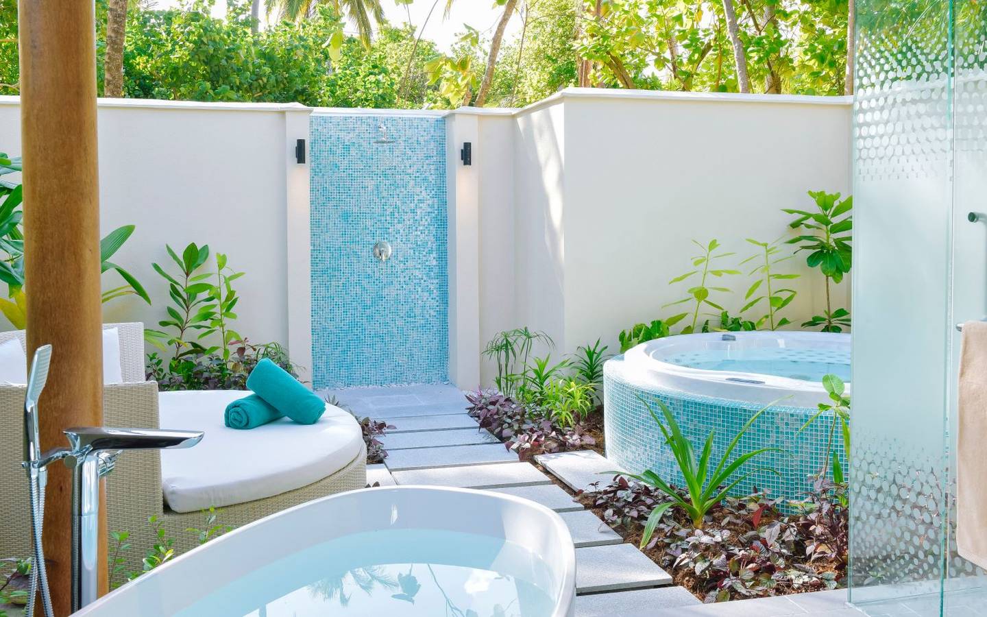 Kandima, Sunset Beach Pool Villa with Swirl Pool, Badezimmer